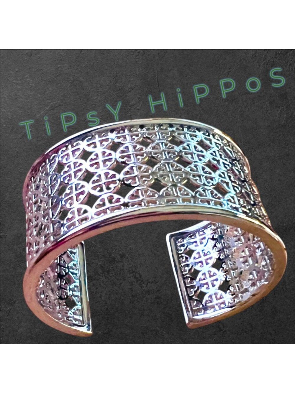 Beautiful Tory Burch Wide Logo Double T Cuff Bracelet